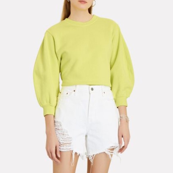 NWOT AGOLDE Thora Cotton Crewneck Sweatshirt - Picture 1 of 7
